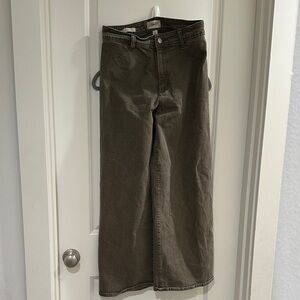 Wide Leg Olive Green Jeans, women’s size 8